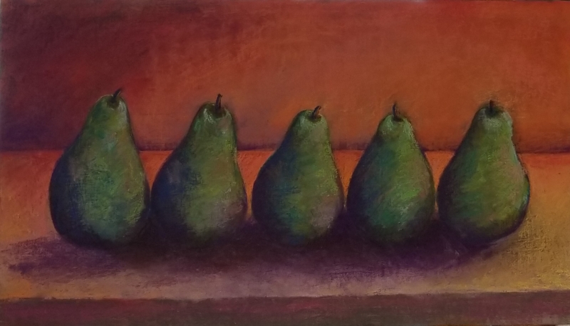 All in a Row: Late Evening by artist Julia Fletcher